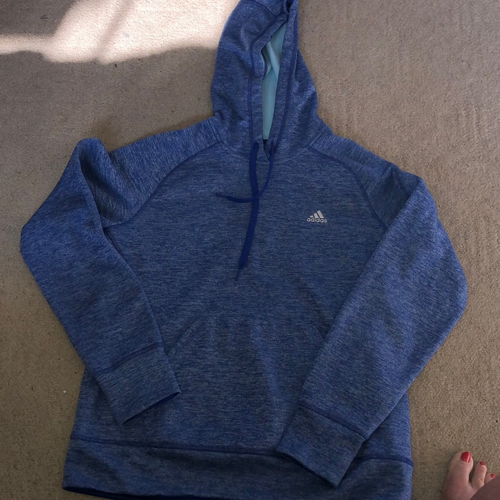 Adidas women’s hoodie size L, barely worn!